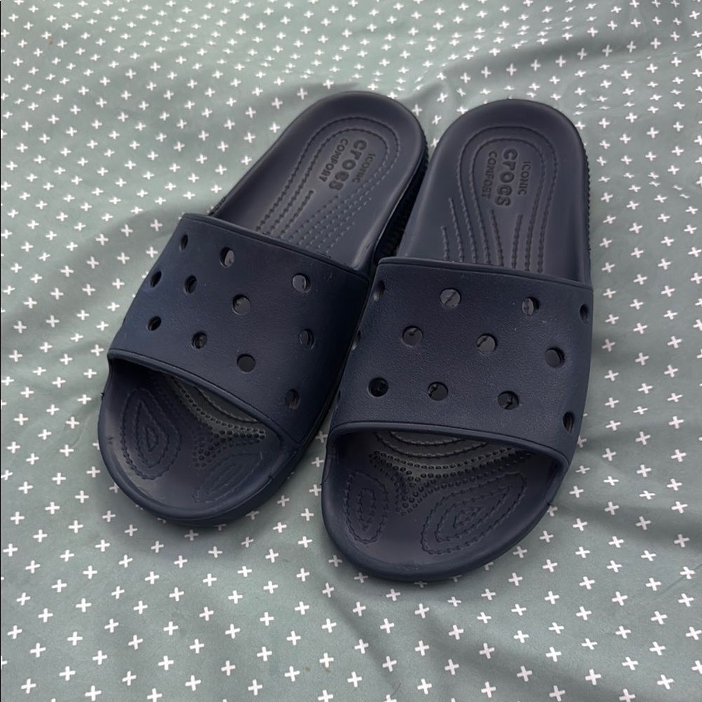 CROCS Dark Blue Slide Sandals